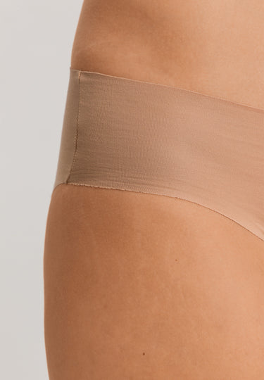 Invisible Cotton Cotton Blend Hi-Cut Brief | Beige 71243-1272